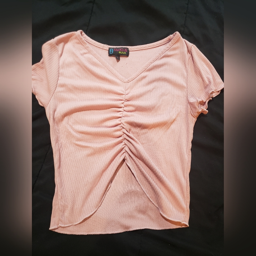 B famous • crop top • size small
